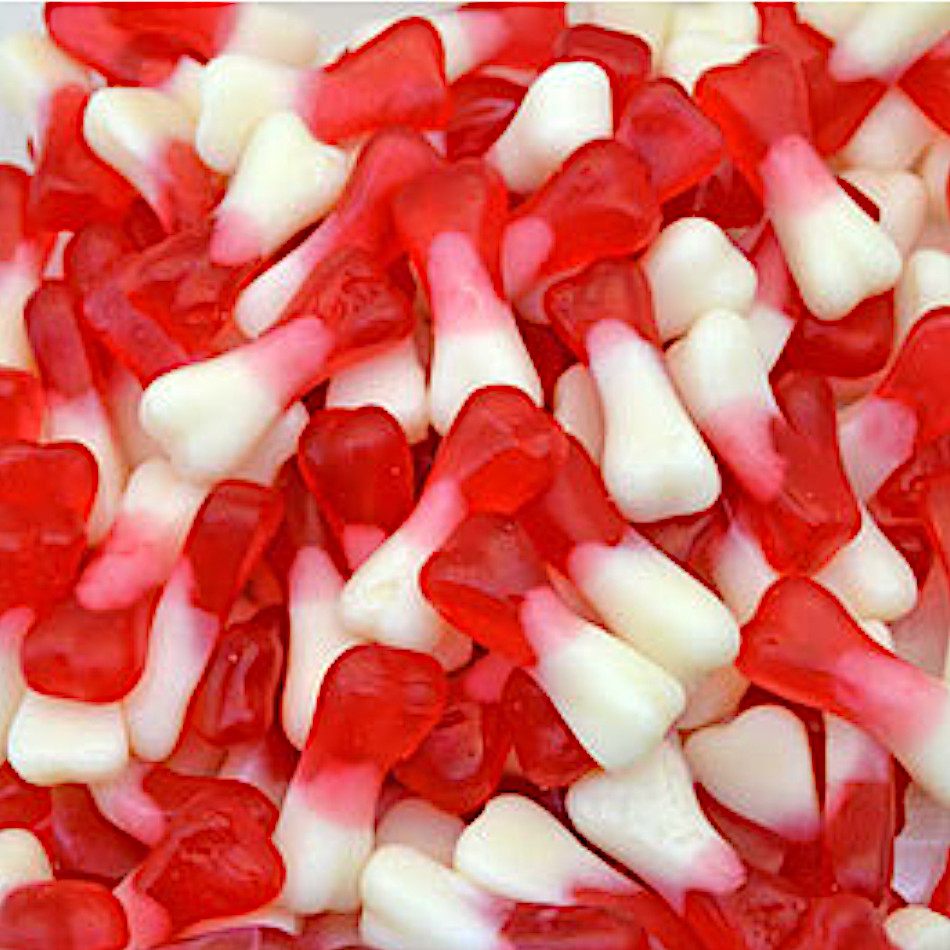 Merlinum-Fruchtgummi-Knochen