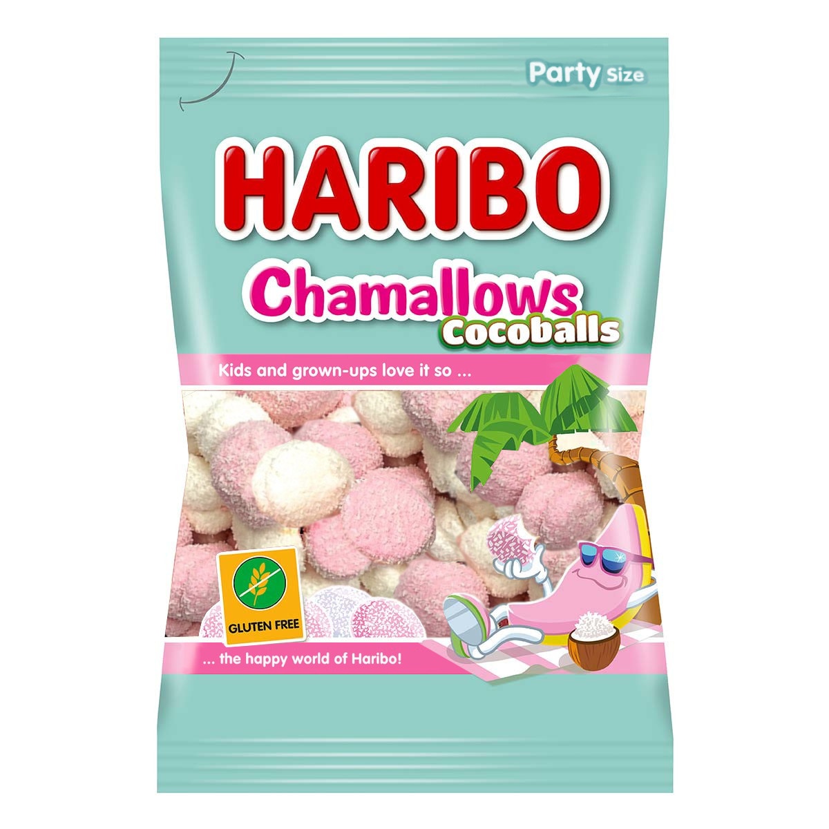 Marshmallow-Kokos-Bälle, 1kg-Riesentüte - Merlinum • Magic Candy
